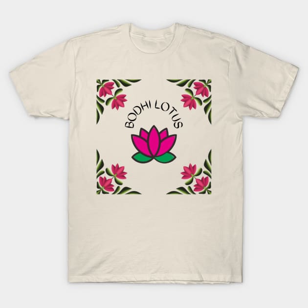 Bodhi Lotus Sangha T-Shirt by City Scene Productions and Media Company 